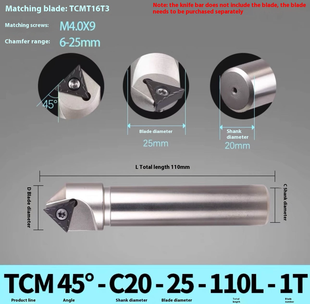1144-Shedding type fixed-point chamfering cutter 30 degree 45 degree 60 degree chamfering cutter bar SSK/SSP/TCM/SSY/SSO/SSH Shandong Denso Pricision Tools Co.,Ltd.